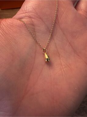 Tiffany & Co. Gold Teardrop Necklace